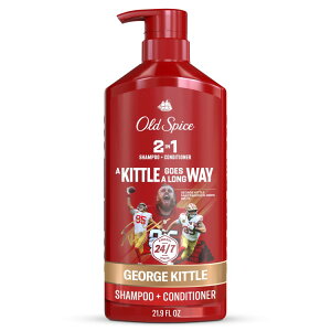 [�����]�I�[���h�X�p�C�X 2in1 �V�����v�[���R���f�B�V���i�[ NFL�R���N�V���� �W���[�W�E�L�g�� 650ml Old Spice 2in1 Shampoo & Conditioner NFL Collection George Kittle 21.9 fl oz �y�����񂹏��i�z