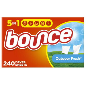 yAJEH}[gizoEX t@ubN\ti[ hC[V[g AEghAtbV̍ 240 Bounce Fabric Softener Dryer Sheets, Outdoor Fresh Scent, 240 Count y񂹏iz
