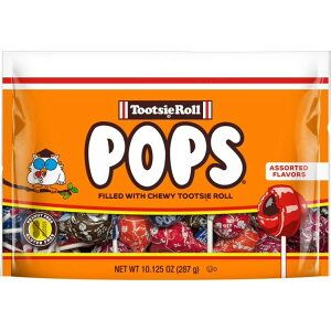 �g�b�c�B�[ �|�b�v�X �O���e���t���[ �A�\�[�g�t���[�o�[ �����|�b�v 287g Tootsie Pops, Assorted Flavor Gluten Free Lollipops, 10.12 oz �y�����񂹏��i�z