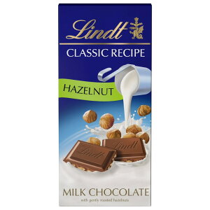 �����c �N���V�b�N���V�s �w�[�[���i�b�c�~���N�`���R���[�g 125g Lindt Classic Recipe Hazelnut Milk Chocolate 4.4 oz, Bar �y�����񂹏��i�z