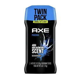 アックス フェニックス メンズ デオドラントスティック クラッシュドミント＆ローズマリーの香り 85g 2本セット Axe Phoenix Long Lasting Deodorant Stick for Men Twin Pack, Crushed Mint & Rosemary 【お取り寄せ商品】