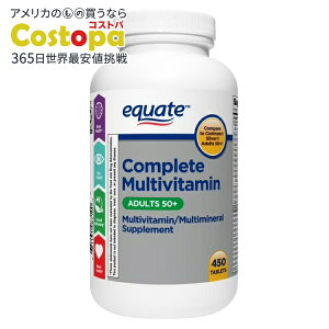 Equate Complete �}���`�r�^�~��/�}���`�~�l�����T�v�������g450�^�u���b�g Equate Complete Multivitamin/Multimineral Supplement Tablets �y�����񂹏��i�z
