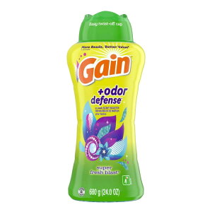 yAJEH}[gizQC{I[_[fBtFX ptr[Y X[p[tbVuXg̍ 680g Gain + Odor Defense Laundry Scent Booster Beads, Super Fresh Blast Scent, 24 oz y