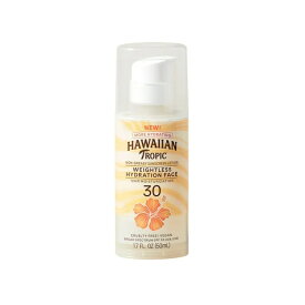 【アメリカウォルマート品】ハワイアントロピック フェイス用日焼け止めローション SPF30 トラベルサイズ 50g Hawaiian Tropic Weightless Hydration Lotion Sunscreen for Face SPF 30, Travel Size 1.7oz 【お取り寄せ商品】
