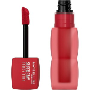 ���C�x���� �X�[�p�[ �X�e�C �e�f�B�e�B���g �}�b�g ���b�v�e�B���g �g�}�g�K�[�� ��5mL Maybelline Super Stay Teddy Tint Long Lasting Matte Lip Tint, Tomato Girl, 0.17 fl oz �y�����񂹏��i�z
