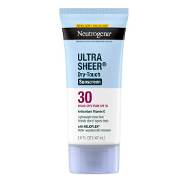 【アメリカウォルマート品】ニュートロジーナ ウルトラシアー ドライタッチ 日焼け止めローション SPF30 147mL Neutrogena Ultra Sheer Dry-Touch SPF 30 Sunscreen Lotion, 5 fl. oz 【お取り寄せ商品】【合わせて買いたい】