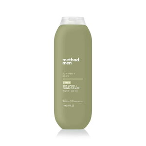 yAJEH}[giz\bh 2-in-1 Vv[ +&RfBVi[ Wjp[ + Z[W 414ml Method Men 2-in-1 Shampoo + Condtioner, Juniper + Sage, 14 oz. y񂹏iz