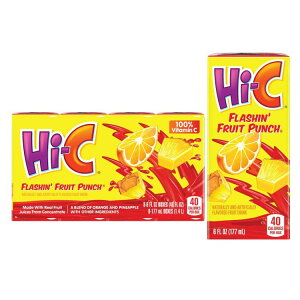 Hi-C �t���b�V�� �t���[�c�p���`�W���[�X 177ml �W���[�X�{�b�N�X 8���� Hi-C Flashin Fruit Punch Juice, 6 fl oz, 8 Juice Boxes �y�����񂹏��i�z�y���킹�Ĕ��������z