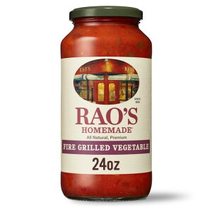 ���I�Y �z�[�����C�h �t�@�C���[�O�����h �x�W�^�u�� �p�X�^�\�[�X ��680g Rao's Homemade Fire Grilled Vegetable Pasta Sauce,Vegetable Italian Spaghetti Sauce, 24 Oz �y�����񂹏��i�z
