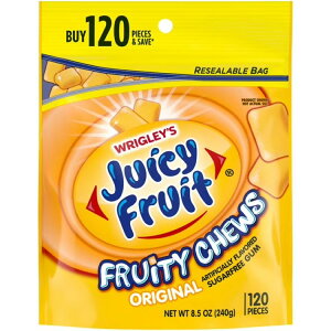 yAJEH}[gizW[V[t[c IWiouK 120 Juicy Fruit Chewing Gum, Value pack - 120 Count y񂹏iz