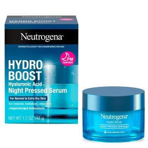 【アメリカウォルマート品】ニュートロジーナ ハイドロブースト ヒアルロン酸 ナイトセラム(プレスドタイプ) 48g Neutrogena Hydro Boost Hyaluronic Acid Pressed Night Serum, 1.7 oz 【お取り寄せ商品】【