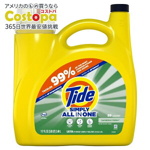 yAJEH}[giz^Ch Vv? t̐ fCuCNtbV̍ 3.46L 89 Tide Simply Liquid Laundry Detergent, Daybreak Fresh, 117 oz, 89 Loads y񂹏izy킹Ĕ