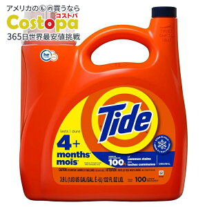 yAJEH}[giz^Ch  t IWiZg 3.9L 100 HEΉ Tide Laundry Detergent Liquid, Original Scent, 132 fl oz, 100 Loads, HE Compatible y񂹏izy킹Ĕ
