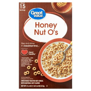 �O���[�g�o�����[ �n�j�[�i�b�c�I�[�Y �I�[�c���H�V���A�� 612g Great Value Honey Nut O's Oat Breakfast Cereal, 21.6 oz �y�����񂹏��i�z