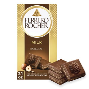 yAJEH}[giztF VF v~A `R[g o[ w[[ibc~N`R[g 90g Ferrero Rocher premium chocolate bar, Milk Chocolate with Hazelnut 3.1 oz y