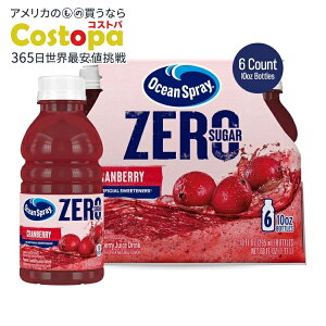 �I�[�V�����X�v���[ �[���V���K�[ �N�����x���[�W���[�X�h�����N 295ml 6�{�Z�b�g Ocean Spray ZERO Sugar Cranberry Juice Drink, 10 Fl Oz Bottle, 6 Count �y�����񂹏��i�z