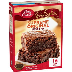 �x�e�B�N���b�J�[ �f�B���C�c �V���v���[�� �I���W�i�� �u���E�j�[�~�b�N�X 454g Betty Crocker Delights Supreme Original Brownie Mix, 16 oz �y�����񂹏��i�z