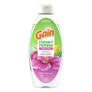 yAJEH}[gizQC Xj[ t@ubN\ti[X L^Cv nCrXJXt̍ 1.4L Gain Rinse and Renew Fabric Softener Rinse, Odor Fighter, Hibiscus Hula Scent, 48 fl oz