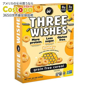 �X���[�E�B�b�V���Y �n�j�[ �O���C���t���[�V���A�� Three Wishes Grain Free Cereal, Honey, Gluten-Free �y�����񂹏��i�z