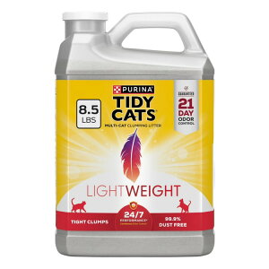 �s�����i�^�C�f�B�L���b�c �y�ʔL�� �N���[�����l���̍��� 3.85kg Purina Tidy Cats LightWeight Cat Litter, Clean Linen Scent, 8.5 lb Jug �y�����񂹏��i�z