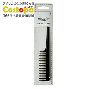 �y�|�C���gUP��2��20��-�z�G�N�G�[�g �X�^�C�����O�R�[�� �u���b�N 1�{ Equate Styling Comb for Everyday Hair Care, Black, 1 Count �y�����񂹏��i�z