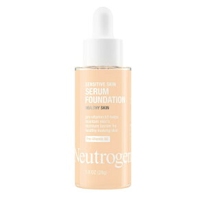 【アメリカウォルマート品】ニュートロジーナ センシティブスキンセラムファンデーション ライト01 30ml Neutrogena Sensitive Skin Serum Foundation, Light 01, 1 oz 【お取り寄せ商品】【合わせて買いたい