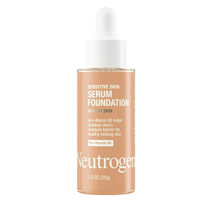 yAJEH}[gizj[gW[i ZVeBuXLZt@f[V ~fBA02 30ml Neutrogena Sensitive Skin Serum Foundation, Medium 02, 1 oz y񂹏izy킹Ĕ