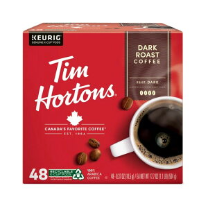 �e�B���z�[�g���Y �_�[�N���[�X�g �R�[�q�[�J�v�Z�� K�J�b�v 48���� Tim Hortons Dark Roast Single Serve Coffee Pods, 48ct �y�����񂹏��i�z