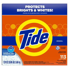 【ポイントUP★17日20時-2日9時】タイド 粉末洗濯洗剤 オリジナルセント 3.66kg 113回分 Tide Powder Laundry Detergent, Original Scent, 129 oz, 113 Loads 【お取り寄せ商品】【合わせて買いたい】