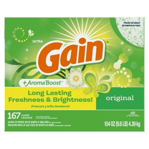 yAJEH}[gizQC  IWi̍ 4.4kg 167 Gain Powder Laundry Detergent, Original Scent, 154 oz, 167 Loads y񂹏izy킹Ĕz