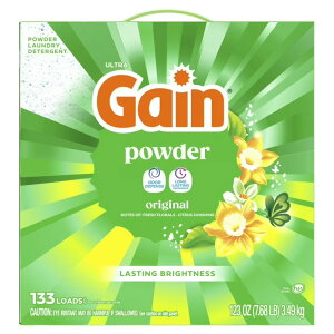 �Q�C�� ���������� �I���W�i���̍��� 3.49kg 133�� Gain Powder Laundry Detergent, Original, 123 oz, 133 Loads �y�����񂹏��i�z