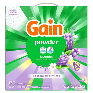 �Q�C�� ���������� ���x���_�[�̍��� 3.49kg 133�� Gain Powder Laundry Detergent, Lavender, 123 oz, 133 Loads �y�����񂹏��i�z