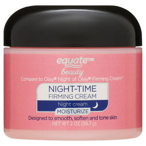 yAJEH}[gizGNG[g iCg^C t@[~ON[ tFCXPAp 56g Equate Night Time Firming Cream for Face Care to Smooth & Soften Skin, 2 oz y񂹏iz