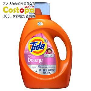 yAJEH}[giz^Ch vX Eg_Ej[ t̐ GCvtbV̍ 2.72L 65 Tide Plus a Boost of Ultra Downy Liquid Laundry Detergent, April Fresh Scent, 65 Loads y