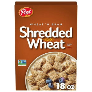 yAJEH}[giz|Xg EB[gu VbhEB[g @ےHVA 510g {bNX Post Wheat n Bran Shredded Wheat, High Fiber Breakfast Cereal 18 oz Box y񂹏iz