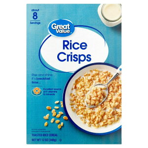 �O���[�g�o�����[ �g�[�X�g���C�X�N���X�v ���H�V���A�� 340g Great Value Toasted Rice Crisps Breakfast Cereal, 12 oz �y�����񂹏��i�z
