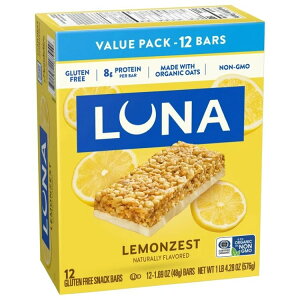���i �������[�X�g �v���e�C���o�[ 12�{�� LUNA LemonZest Flavor Gluten Free Snack Bars, Protein Bars, Value Pack, 12ct �y�����񂹏��i�z