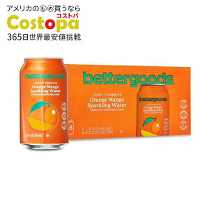 �y�E�H���}�[�g�u�����h�z�x�^�[�O�b�Y �I�����W�}���S�[���� �X�p�[�N�����O�E�H�[�^�[ 355ml×8�{ bettergoods Orange Mango Flavored Sparkling Water, 12 fl oz, 8 Cans �y�����񂹏��i�z