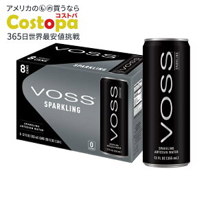 �y�|�C���gUP��12��20��-30���z���H�X �X�p�[�N�����O�E�H�[�^�[ 355ml 8�ʃp�b�N Voss Sparkling Water, 12 fl oz, 8 pack Cans �y�����񂹏��i�z