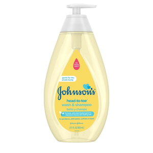 yAJEH}[gizW\ wbhgDg[xr[oX {fBEHbVVv[ 800mL Johnson's Head-To-Toe Tear-Free Baby Bath Body Wash and Shampoo, 27.1 oz y񂹏izy킹
