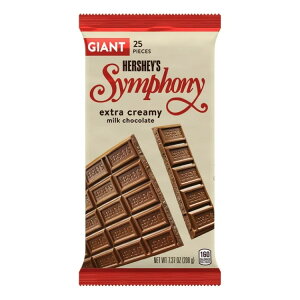 �n�[�V�[�Y �V���t�H�j�[�~���N�`���R���[�g �W���C�A���g�L�����f�B �o�[ 208g Hershey's Symphony Milk Chocolate Giant Candy, Bar 7.37 oz, 25 Pieces �y�����񂹏��i�z