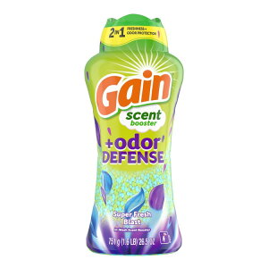 yAJEH}[gizQC I[_[fBtFX 2C1 ptr[Y X[p[tbVuXg̍ 751g Gain Odor Defense 2-in-1 In-Wash Laundry Scent Booster Beads, Super Fresh Blast Sc