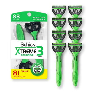 �y�|�C���gUP��2��20��-�z�V�b�N �G�N�X�g���[��3 �����Y�g���̂ăJ�~�\�� 3���n 8�{ Schick Xtreme 3 Blade Disposable Razors for Men, 8 Ct �y�����񂹏��i�z