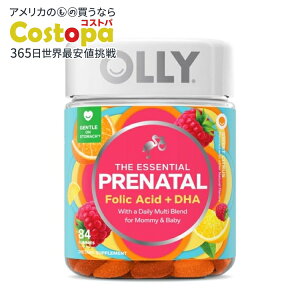 �I���[ �v���i�^�� �}���`�r�^�~�� �O�~ �t�_ �I���K3 DHA�z�� 84�� OLLY Prenatal Multivitamin Gummy Supplement, Folic Acid, Omega 3 DHA, 84 Count �y�����񂹏��i�z