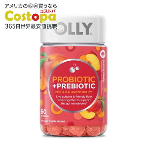 �y�|�C���gUP��2��20��-�z�I���[ �v���o�C�I�e�B�N�X�{�v���o�C�I�e�B�N�X �O�~ 60�� OLLY Probiotic + Prebiotic Gummy, Adult Digestive + Gut Health Supplement, 60 Ct �y�����񂹏��i�z