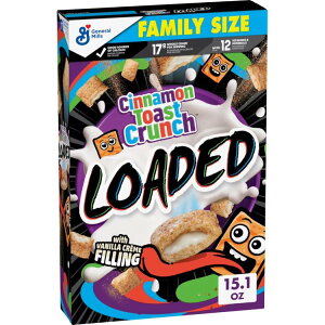 yAJEH}[gizVig[XgN` [fbhVA t@~[TCY 428g Cinnamon Toast Crunch Loaded Cereal Family Size, 15.1 oz y񂹏iz