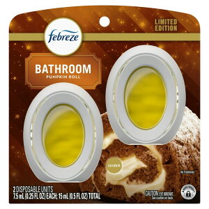 yAJEH}[gizt@u[Y oX[pF pvL[̍ 2 Febreze Bathroom Air Freshener, , Pumpkin Roll Scent, 2 Count y񂹏izy킹Ĕz