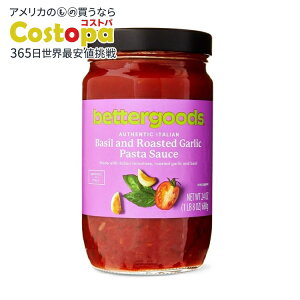�x�^�[�O�b�Y �C�^���A�� �o�W�������[�X�g�K�[���b�N �p�X�^�\�[�X ��680g bettergoods Authentic Italian Basil and Roasted Garlic Pasta Sauce, 24 oz �y�����񂹏��i�z