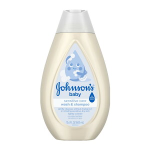 �W�����\�� �Z���V�e�B�u�P�A �x�r�[�E�H�b�V�����V�����v�[ ���C�g�ȍ��� 402ml Johnson's Sensitive Care Baby Wash & Shampoo, Light Scent, 13.6 fl. oz �y�����񂹏��i�z