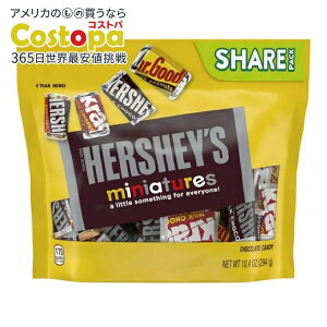 �n�[�V�[�Y �~�j�`���A �A�\�[�g�`���R���[�g�L�����f�B �V�F�A�p�b�N 294g Hershey's Miniatures Assorted Chocolate Candy, Share Pack 10.4 oz �y�����񂹏��i�z